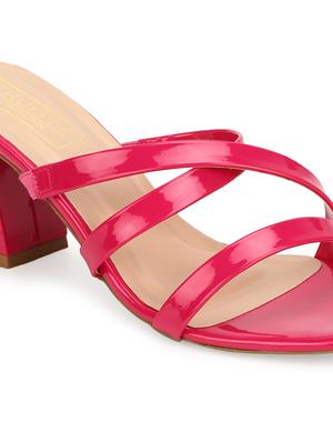 pink patent leather slip on sandals - 17653661 - Standard Image - 5