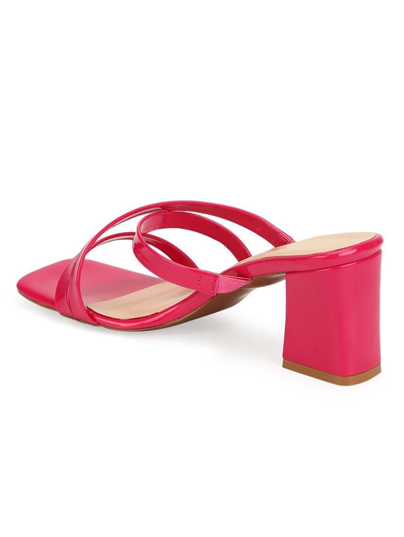 pink patent leather slip on sandals - 17653661 - Zoom Image - 3