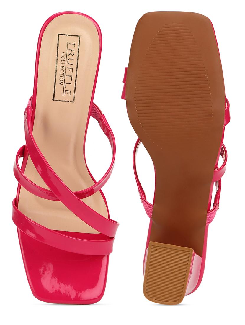 pink patent leather slip on sandals - 17653661 - Zoom Image - 4