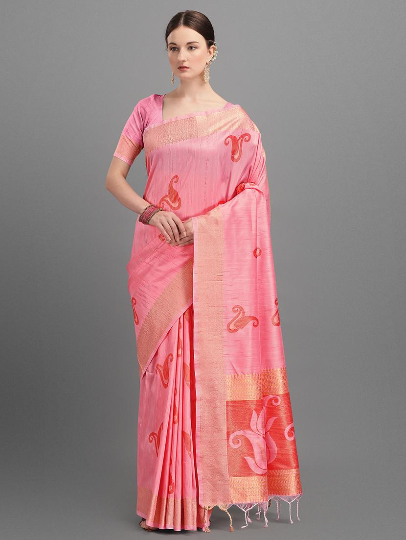 paisley mysore silk saree with blouse - 17653691 - Zoom Image - 1