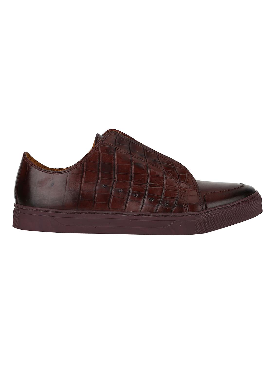 brown leather lace up sneakers - 17653709 - Zoom Image - 2