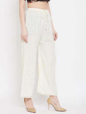 high rise relaxed fit palazzo - 17653825 - Standard Image - 2