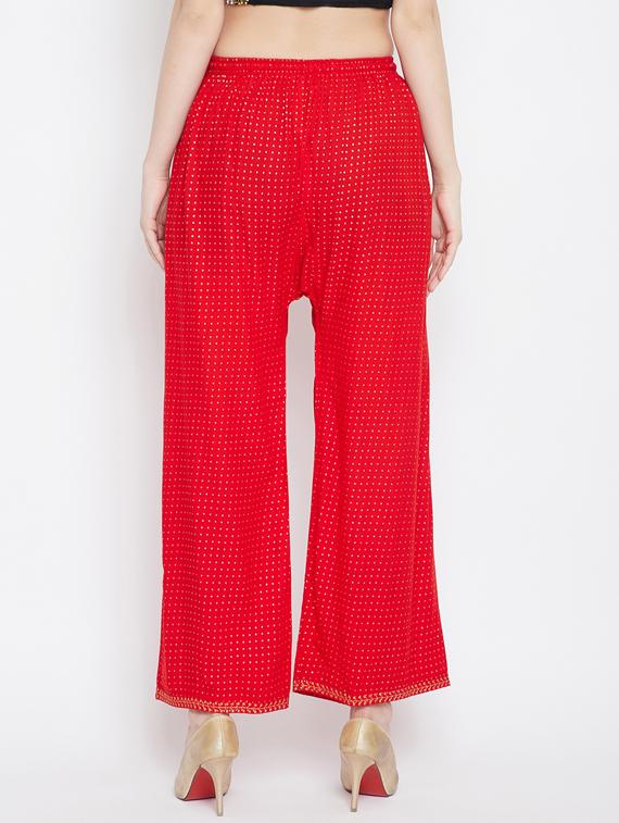 high rise relaxed fit palazzo - 17653826 - Zoom Image - 3