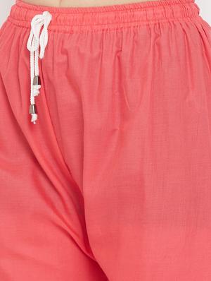 peach cotton palazzos - 17653852 - Standard Image - 5
