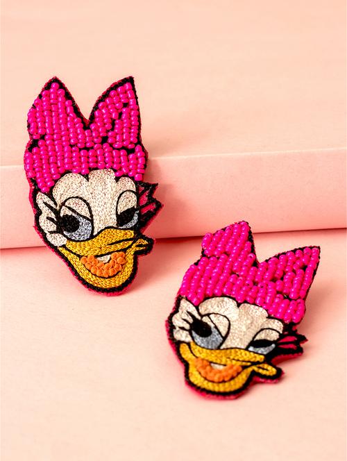 multi colored handcrafted studs earring - 17653951 - Standard Image - 1