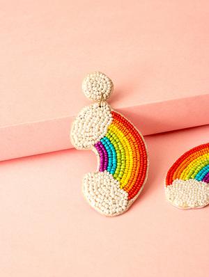 multi colored handcrafted drop earring - 17654513 - Standard Image - 2