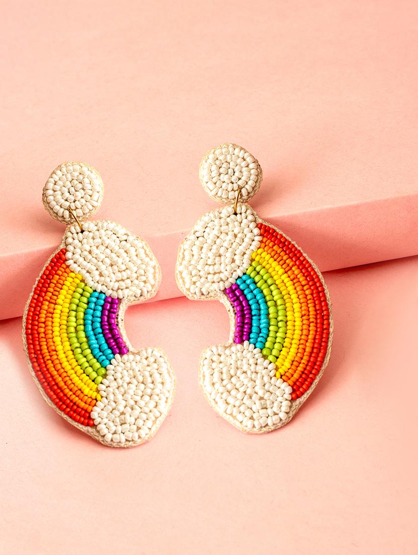 multi colored handcrafted drop earring - 17654513 - Zoom Image - 1
