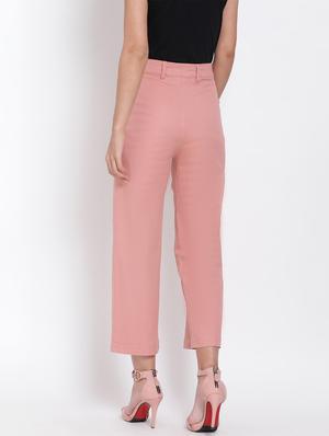 high rise flat front trouser - 17655104 - Standard Image - 3