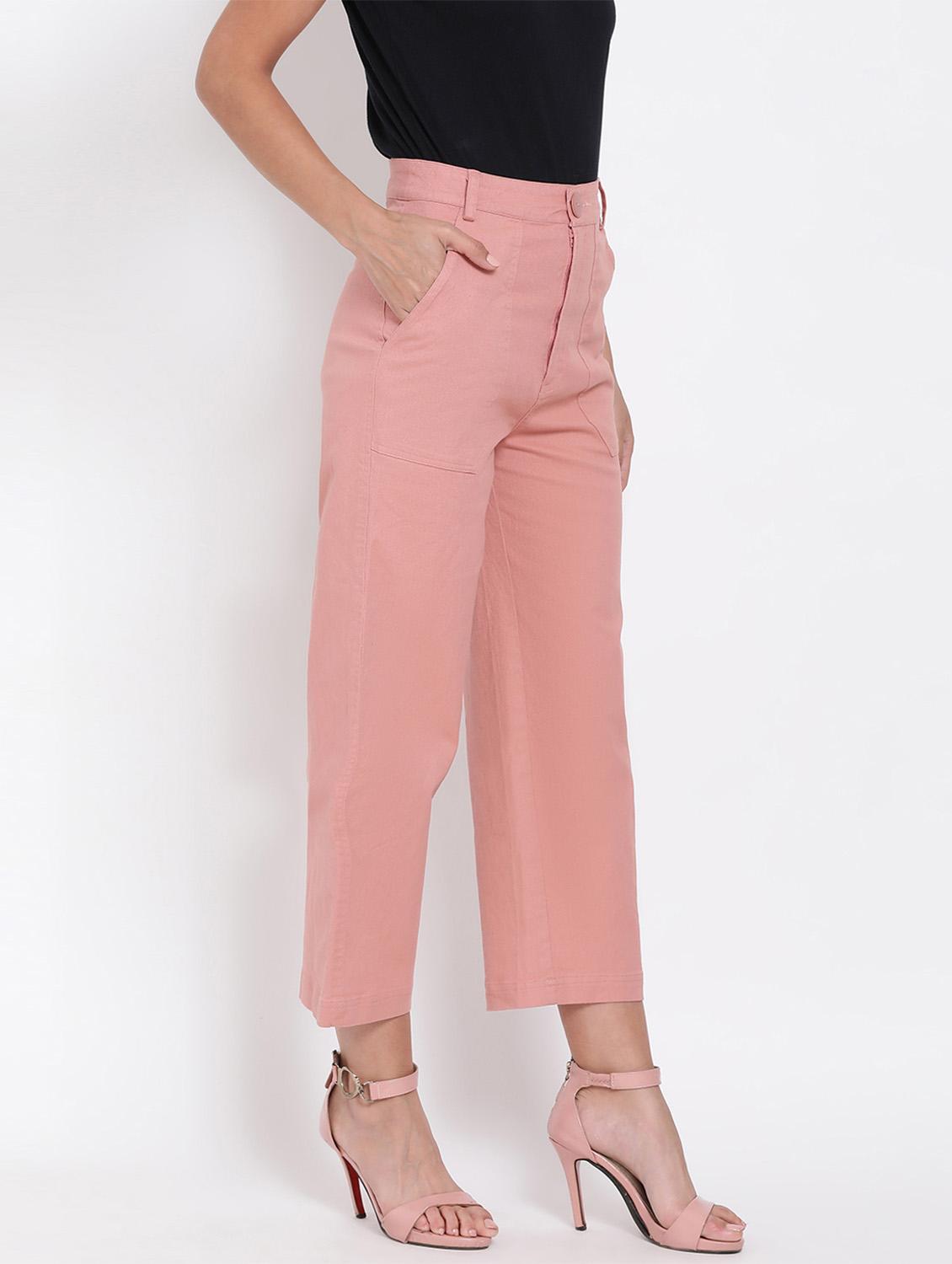 high rise flat front trouser - 17655104 - Zoom Image - 2