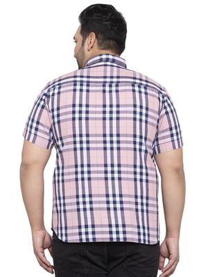 plus pink checkered casual shirt - 17655165 - Standard Image - 3