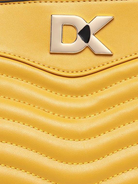 yellow leatherette (pu) regular handbag - 17655345 - Zoom Image - 4