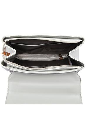 grey leatherette (pu) regular handbag - 17655362 - Standard Image - 3