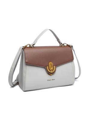 grey leatherette (pu) regular handbag - 17655362 - Standard Image - 5