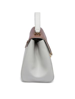 grey leatherette (pu) regular handbag - 17655362 - Standard Image - 6