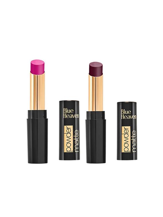blue heaven combo of 2 powder matte lipsticks (dahila fields & scarlet kiss) - 17655643 - Zoom Image - 1