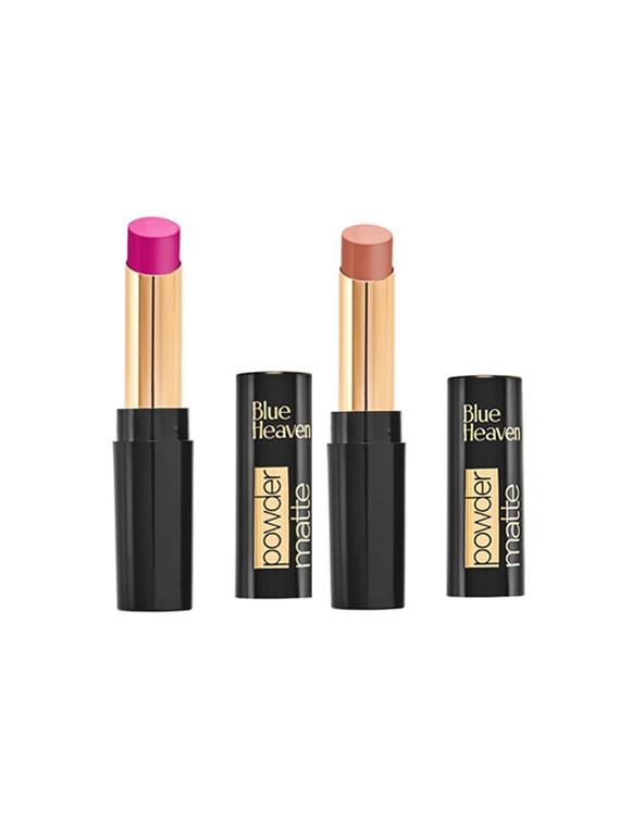 blue heaven combo of 2 powder matte lipsticks (dahila fields & toffee brown) - 17655646 - Zoom Image - 1