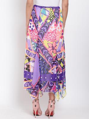high rise asymmetric skirt - 17655697 - Standard Image - 3