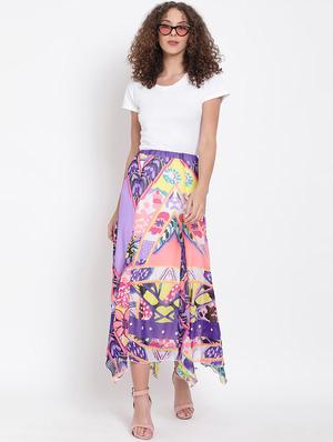 high rise asymmetric skirt - 17655697 - Standard Image - 4