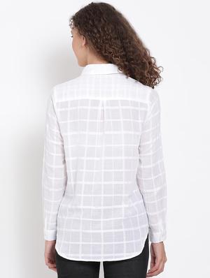 white self design shirt - 17655710 - Standard Image - 3