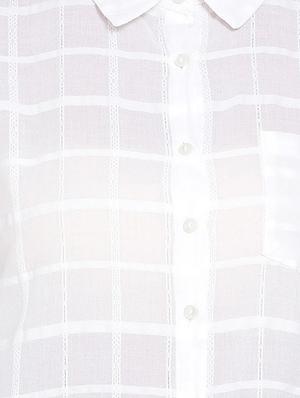 white self design shirt - 17655710 - Standard Image - 5