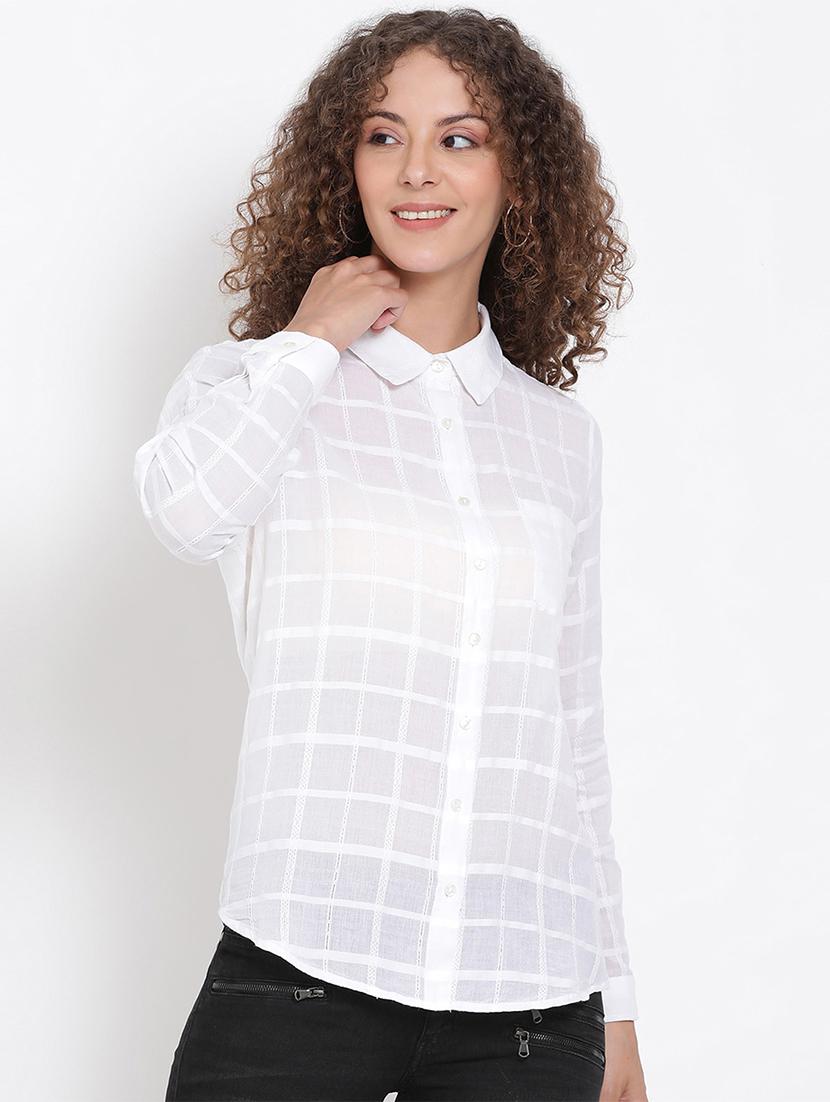 white self design shirt - 17655710 - Zoom Image - 1