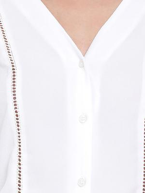 tie front crop top - 17655722 - Standard Image - 5