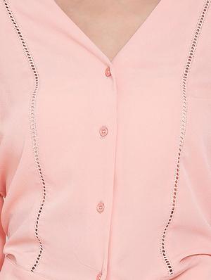 tie front crop top - 17655725 - Standard Image - 5