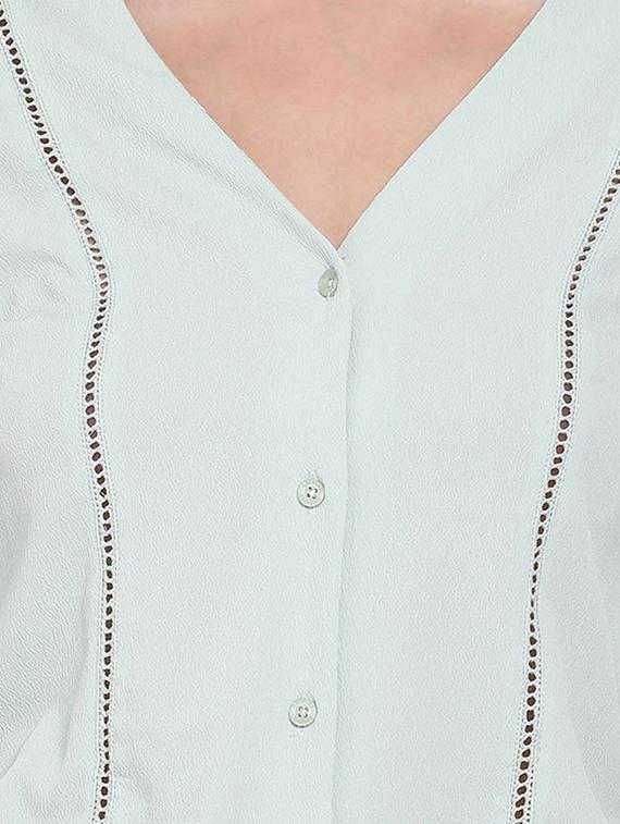 tie front crop top - 17655726 - Zoom Image - 5