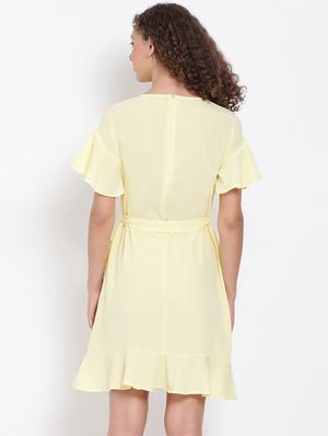 tie front frill detail dress - 17655758 - Standard Image - 3