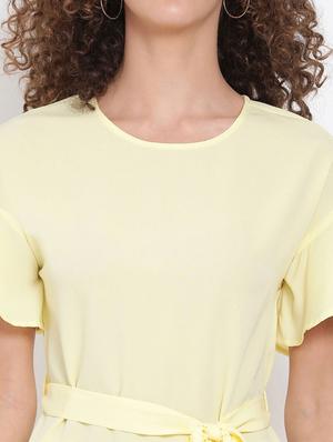 tie front frill detail dress - 17655758 - Standard Image - 5