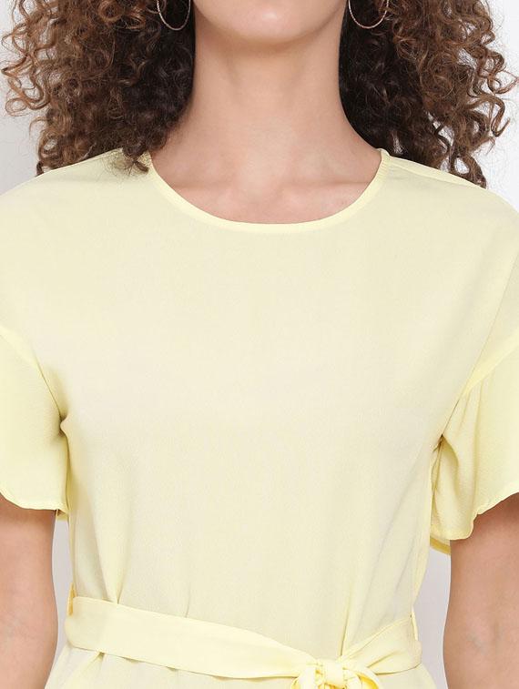 tie front frill detail dress - 17655758 - Zoom Image - 5