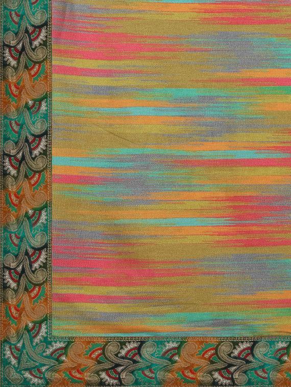 ikat printed saree with blouse - 17656350 - Zoom Image - 4