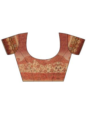 paisley printed saree with blouse - 17656381 - Standard Image - 3