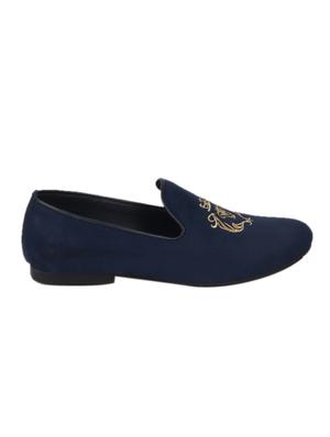 navy pu slip on loafers - 17656772 - Standard Image - 2