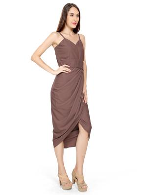 cami neck draped bodycon dress - 17656819 - Standard Image - 2