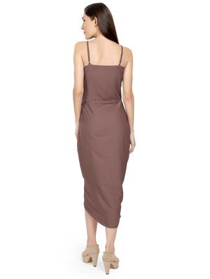 cami neck draped bodycon dress - 17656819 - Standard Image - 3