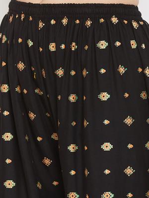 black rayon palazzos - 17656924 - Standard Image - 5