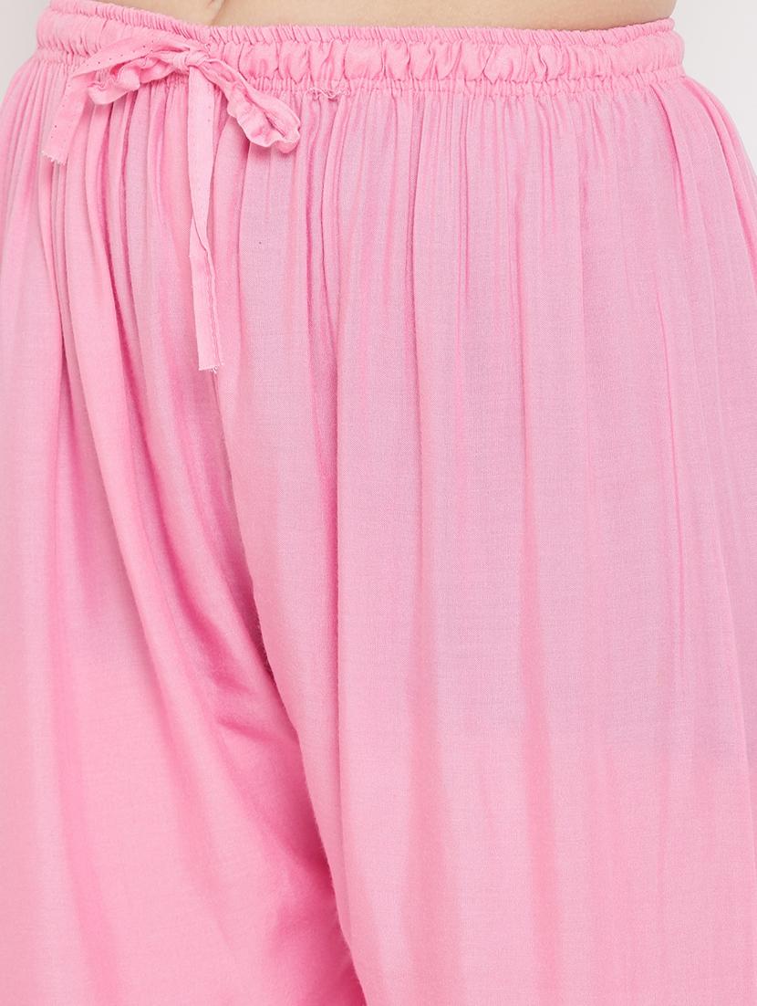 pink rayon palazzos - 17656933 - Zoom Image - 5