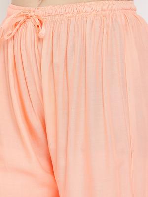 orange rayon palazzos - 17656934 - Standard Image - 5