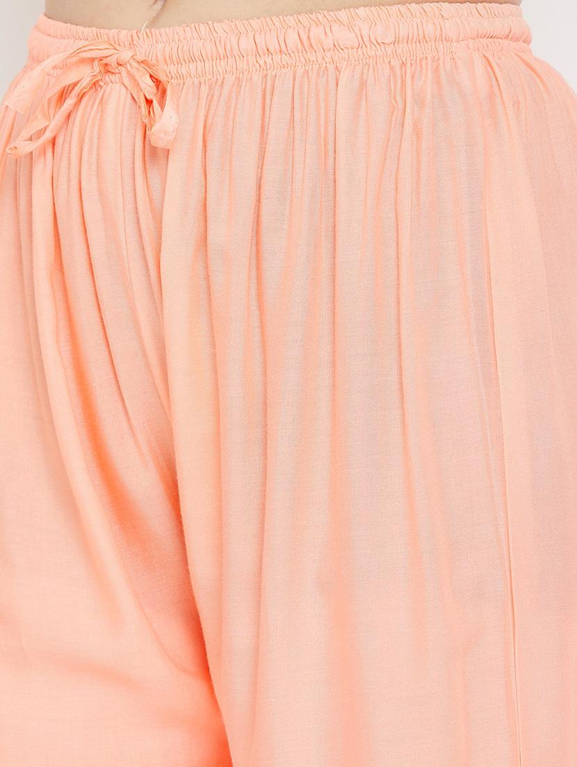 orange rayon palazzos - 17656934 - Zoom Image - 5