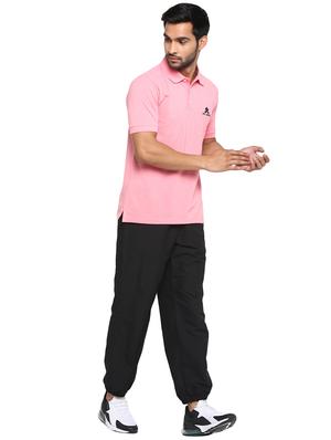 pink solid polo t-shirt - 17656960 - Standard Image - 5