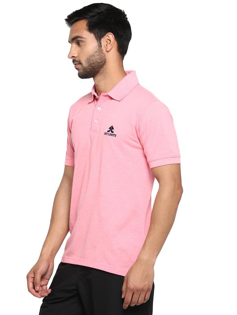 pink solid polo t-shirt - 17656960 - Zoom Image - 2