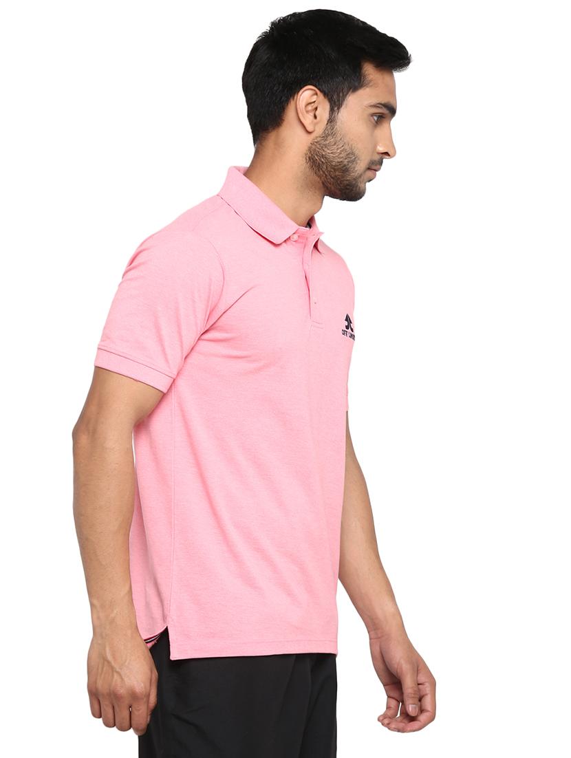 pink solid polo t-shirt - 17656960 - Zoom Image - 3