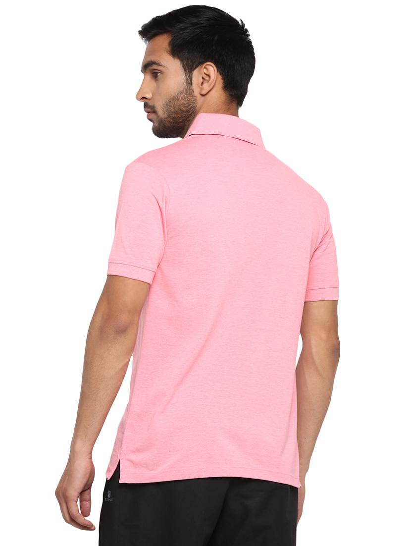 pink solid polo t-shirt - 17656960 - Zoom Image - 4