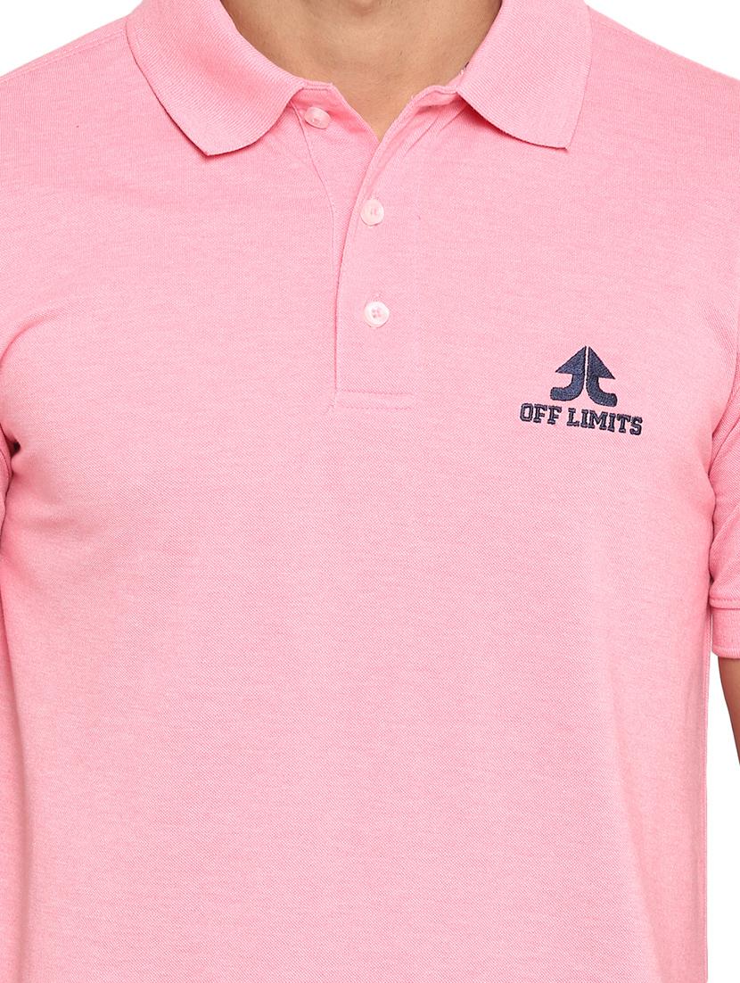 pink solid polo t-shirt - 17656960 - Zoom Image - 6