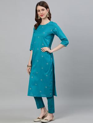printed kurta pant set - 17657011 - Standard Image - 2