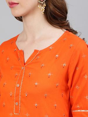 ethnic motifs kurta palazzo set - 17657018 - Standard Image - 4