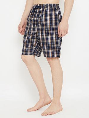 navy blue checkered shorts - 17657029 - Standard Image - 2