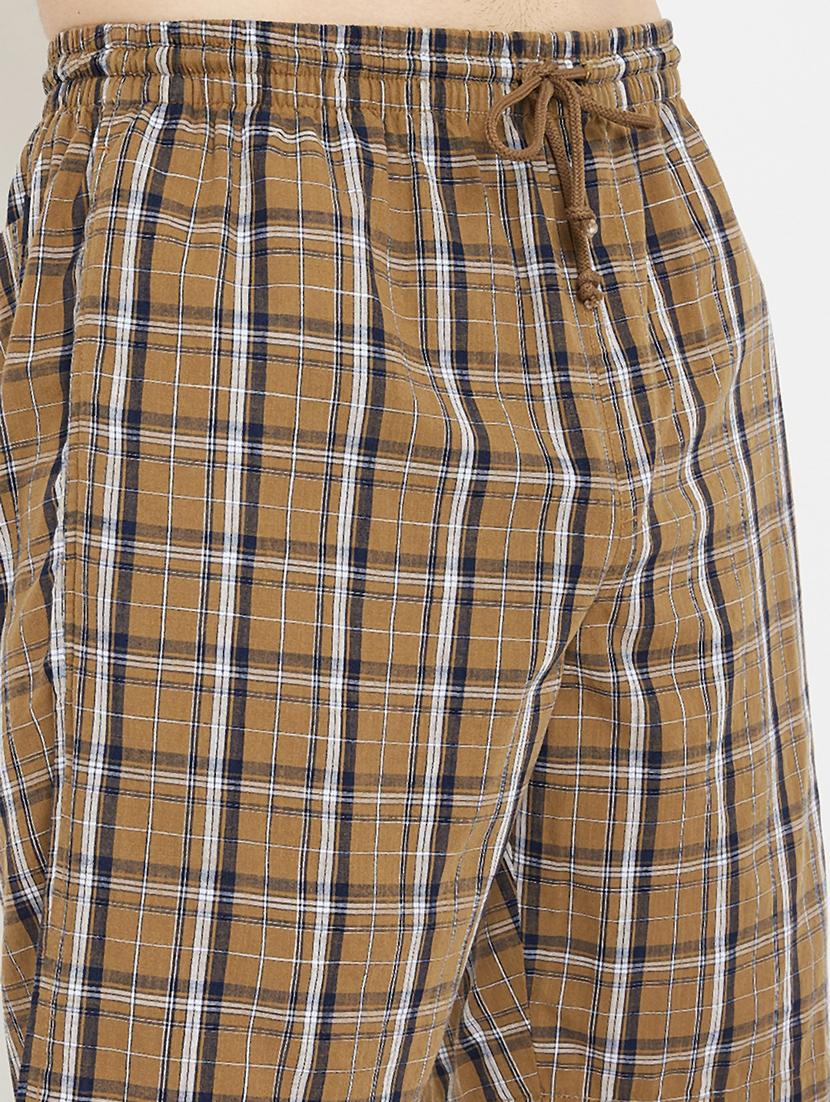 brown checkered shorts - 17657030 - Zoom Image - 6