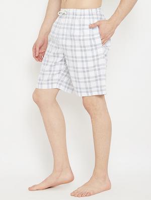 white checkered shorts - 17657031 - Standard Image - 2